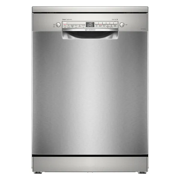 Buy Bosch 60 cm SMS6IKI01I Brushed Steel Anti-Fingerprint Free Standing Dishwasher – Vasanth and Co
