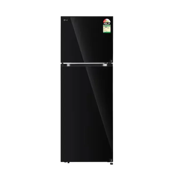 Buy LG 398 L 2 Star GLT4026SNBM Black Glass Frost Free Double Door Refrigerator - Vasanth and Co